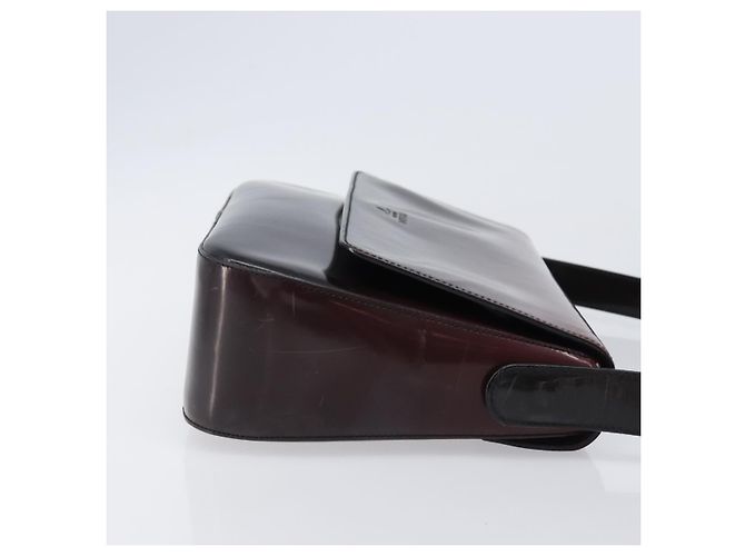 PRADA Shoulder Bag Patent Bordeaux Auth ar14223 Dark red - view 3