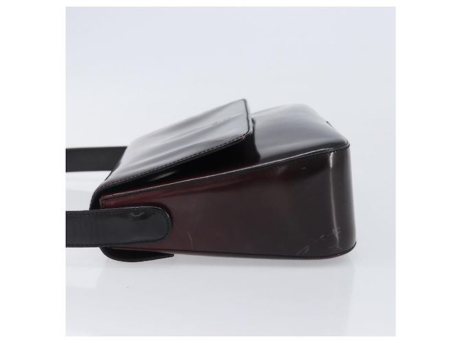 PRADA Shoulder Bag Patent Bordeaux Auth ar14223 Dark red - view 4