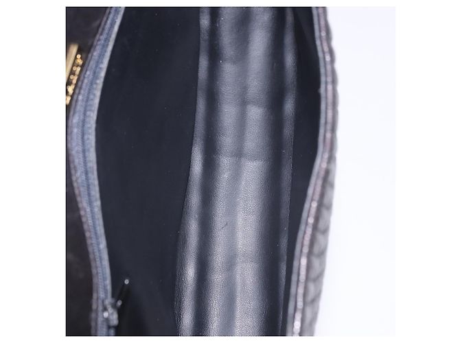 BALLY Handtasche aus Leder Schwarz Gold authentisch 204388 Golden - Ansicht 12
