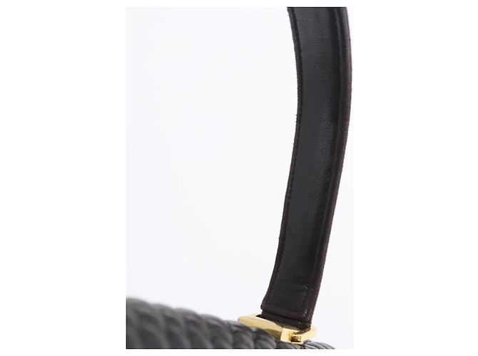 BALLY Handtasche aus Leder Schwarz Gold authentisch 204388 Golden - Ansicht 16
