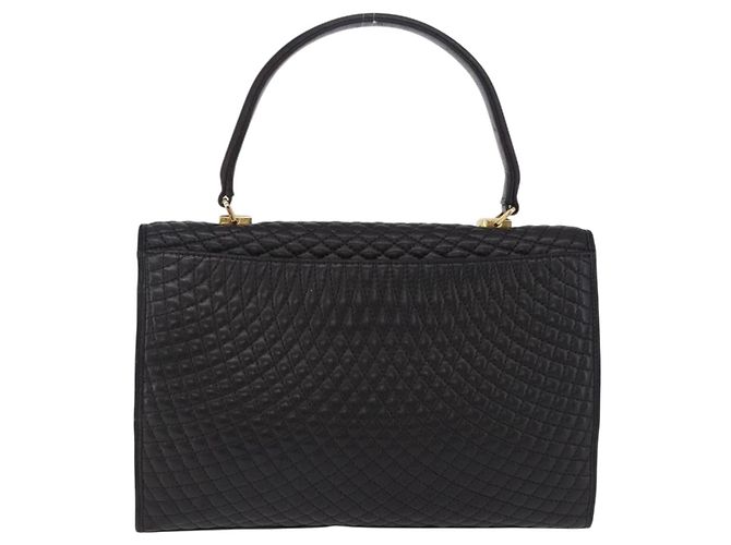 BALLY Handtasche aus Leder Schwarz Gold authentisch 204388 Golden - Ansicht 2
