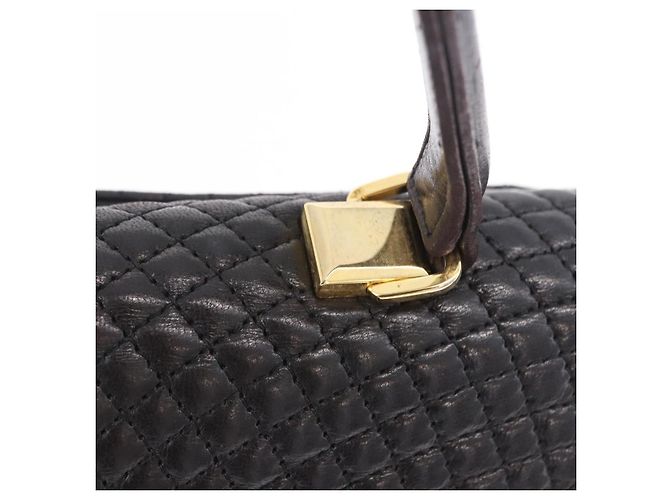 BALLY Handtasche aus Leder Schwarz Gold authentisch 204388 Golden - Ansicht 22