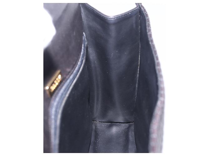BALLY Handtasche aus Leder Schwarz Gold authentisch 204388 Golden - Ansicht 24