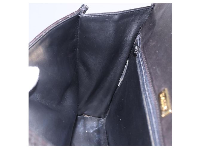 BALLY Handtasche aus Leder Schwarz Gold authentisch 204388 Golden - Ansicht 25