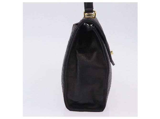 BALLY Handtasche aus Leder Schwarz Gold authentisch 204388 Golden - Ansicht 5