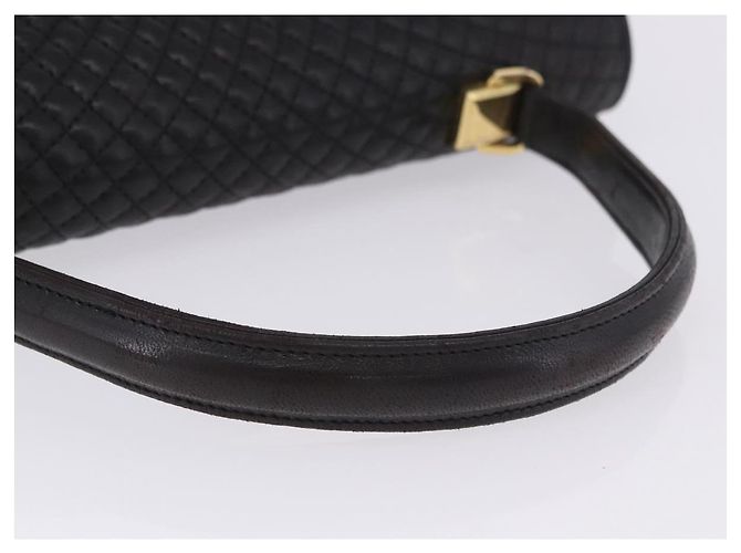 BALLY Handtasche aus Leder Schwarz Gold authentisch 204388 Golden - Ansicht 7