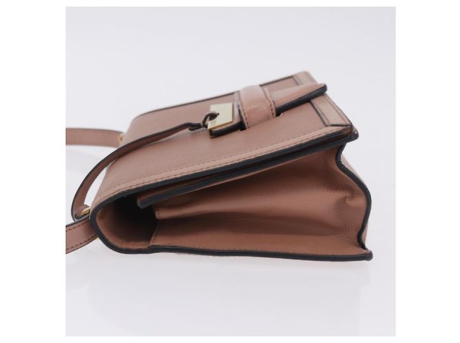 LOEWE Barcelona Schultertasche aus Leder, Rosa, Goldfarben, Authentisch ka6190A Pink - Ansicht 6