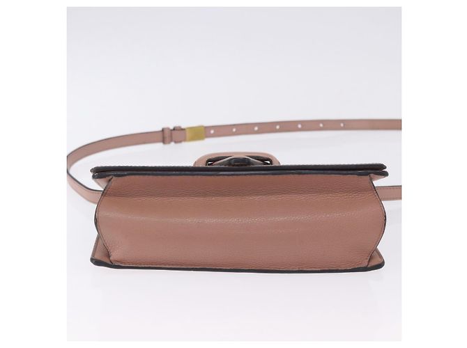 LOEWE Barcelona Schultertasche aus Leder, Rosa, Goldfarben, Authentisch ka6190A Pink - Ansicht 7