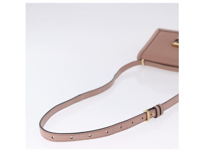 LOEWE Barcelona Schultertasche aus Leder, Rosa, Goldfarben, Authentisch ka6190A Pink - Ansicht 9