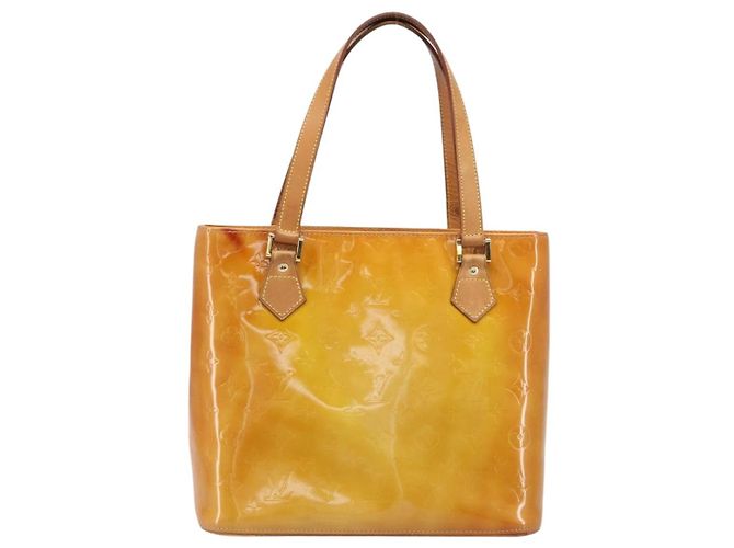 LOUIS VUITTON Monogram Vernis Houston Handtasche Beige M91004 LV Auth BA15557 - Ansicht 13