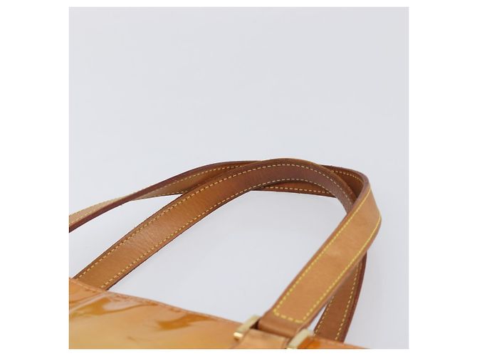 LOUIS VUITTON Monogram Vernis Houston Handtasche Beige M91004 LV Auth BA15557 - Ansicht 14