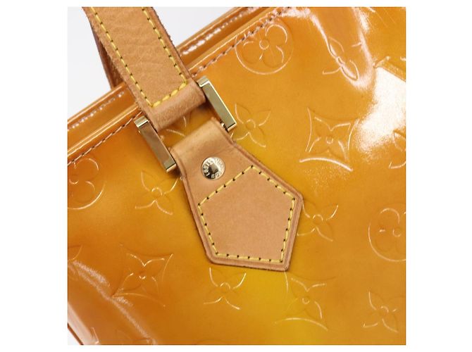 LOUIS VUITTON Monogram Vernis Houston Handtasche Beige M91004 LV Auth BA15557 - Ansicht 19
