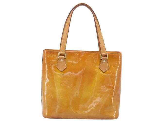 LOUIS VUITTON Monogram Vernis Houston Handtasche Beige M91004 LV Auth BA15557 - Ansicht 2