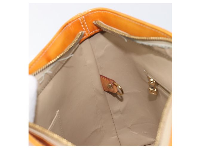 LOUIS VUITTON Monogram Vernis Houston Handtasche Beige M91004 LV Auth BA15557 - Ansicht 23
