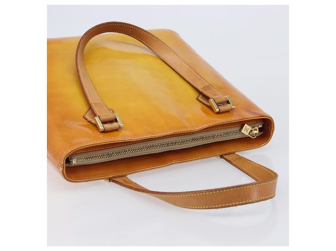LOUIS VUITTON Monogram Vernis Houston Handtasche Beige M91004 LV Auth BA15557 - Ansicht 7