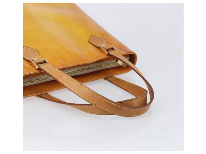 LOUIS VUITTON Monogram Vernis Houston Handtasche Beige M91004 LV Auth BA15557 - Ansicht 8