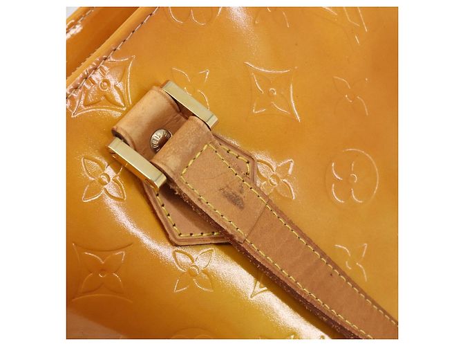 LOUIS VUITTON Monogram Vernis Houston Handtasche Beige M91004 LV Auth BA15557 - Ansicht 9