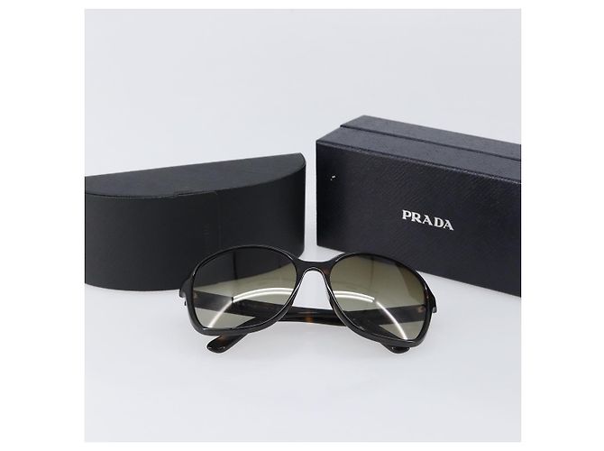 PRADA Sonnenbrille Kunststoff Braun Goldfarben Auth BA15543 - Ansicht 12