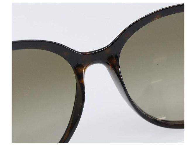 PRADA Sonnenbrille Kunststoff Braun Goldfarben Auth BA15543 - Ansicht 14