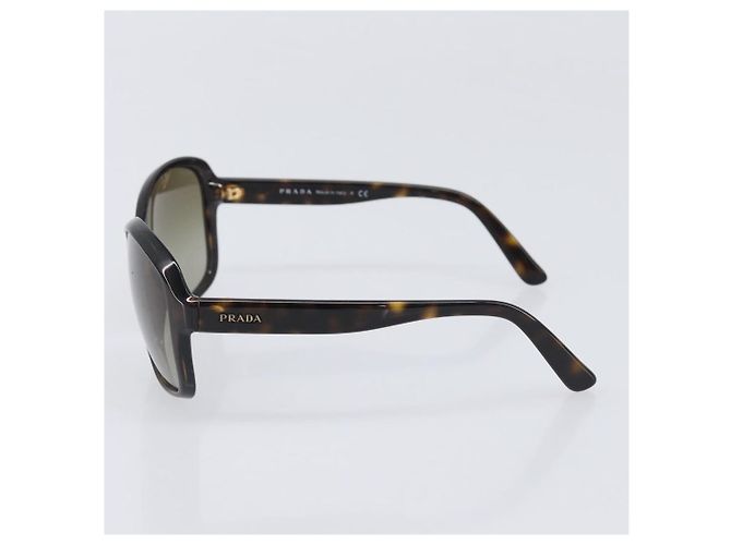 PRADA Sonnenbrille Kunststoff Braun Goldfarben Auth BA15543 - Ansicht 3