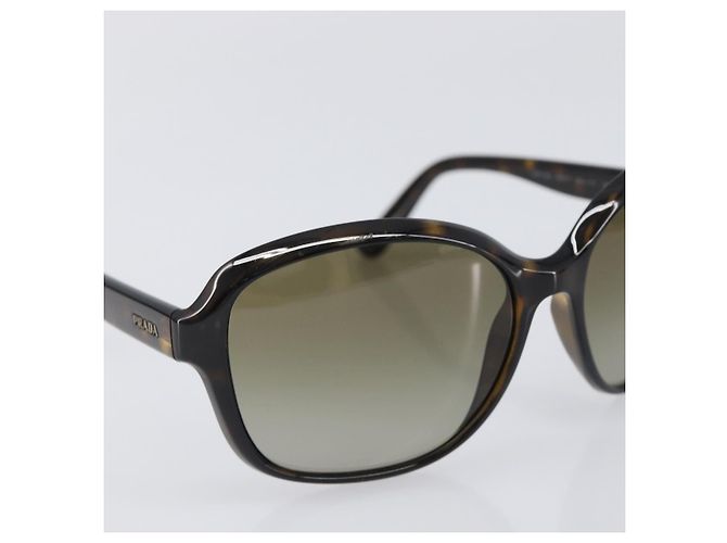 PRADA Sonnenbrille Kunststoff Braun Goldfarben Auth BA15543 - Ansicht 5