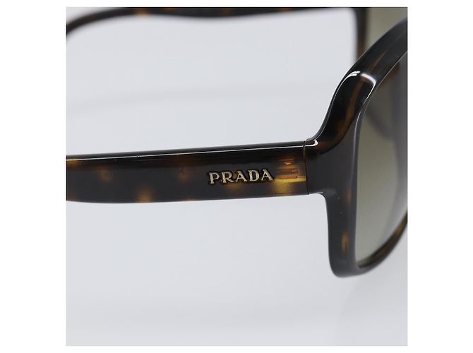 PRADA Sonnenbrille Kunststoff Braun Goldfarben Auth BA15543 - Ansicht 7