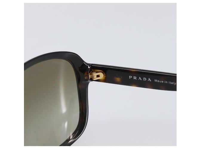 PRADA Sonnenbrille Kunststoff Braun Goldfarben Auth BA15543 - Ansicht 8