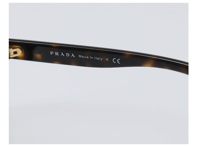 PRADA Sonnenbrille Kunststoff Braun Goldfarben Auth BA15543 - Ansicht 9
