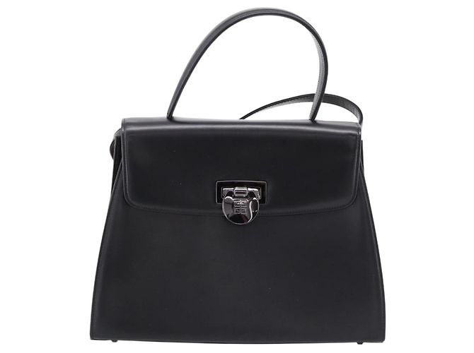 Sac à main GIVENCHY en cuir 2way Noir Auth BA15552A - vue 13