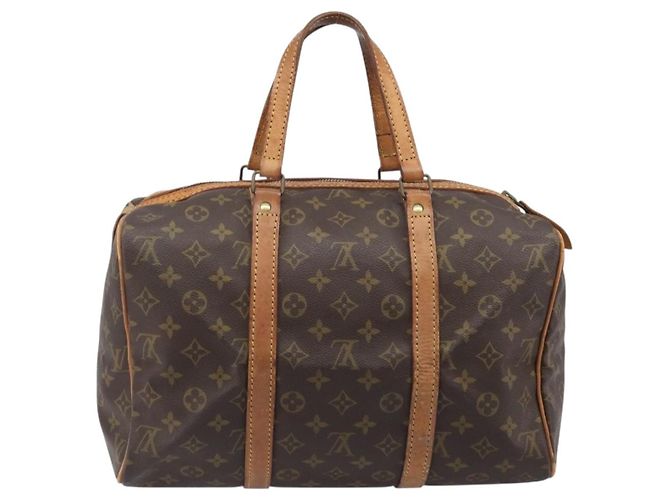 LOUIS VUITTON Monogram Sac Souple 35 Boston Bag M41626 LV Auth 202770 Monogramme - vue 2