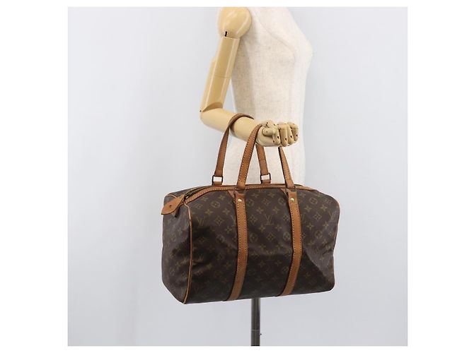 LOUIS VUITTON Monogram Sac Souple 35 Boston Bag M41626 LV Auth 202770 Monogramme - vue 23