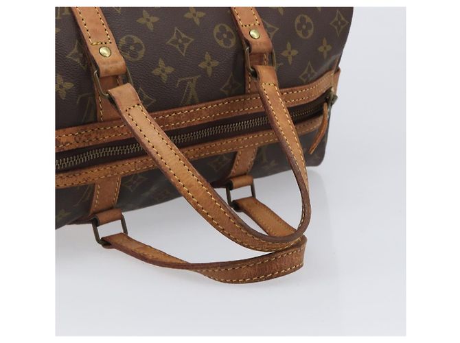 LOUIS VUITTON Monogram Sac Souple 35 Boston Bag M41626 LV Auth 202770 Monogramme - vue 7