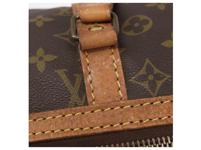 LOUIS VUITTON Monogram Sac Souple 35 Boston Bag M41626 LV Auth 202770 Monogramme - vue 9