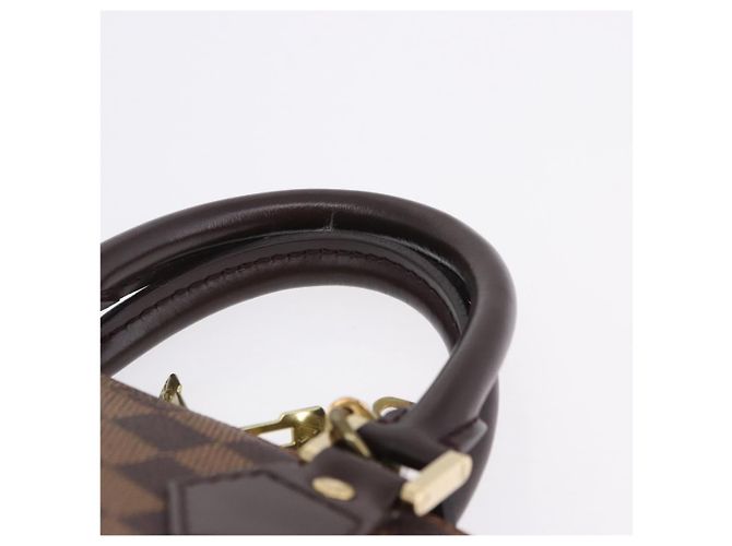 Bolso de mano LOUIS VUITTON Damier Ebene Alma PM N53151 LV Auth 204034V - vista 19