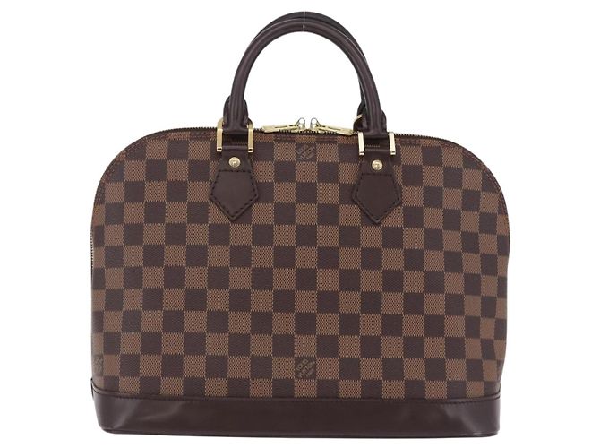 Bolso de mano LOUIS VUITTON Damier Ebene Alma PM N53151 LV Auth 204034V - vista 2