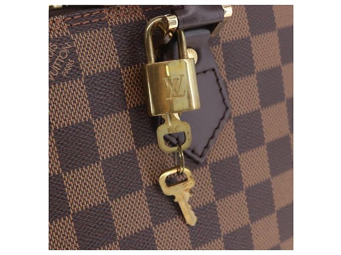 Bolso de mano LOUIS VUITTON Damier Ebene Alma PM N53151 LV Auth 204034V - vista 25