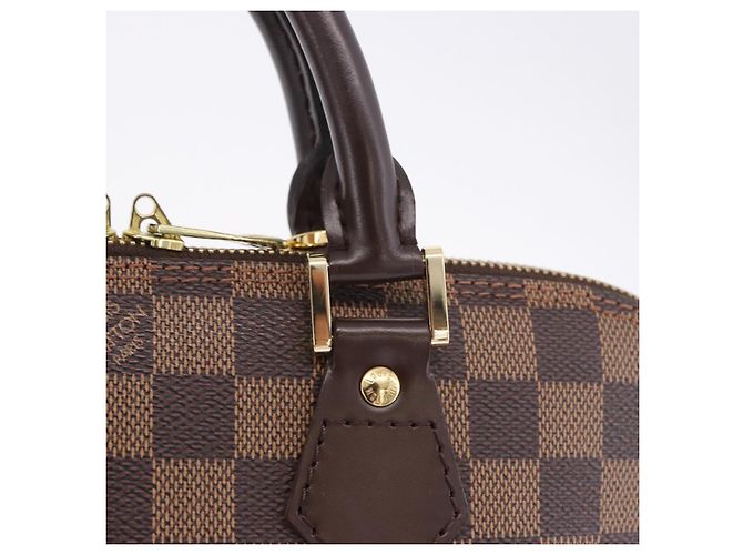 Bolso de mano LOUIS VUITTON Damier Ebene Alma PM N53151 LV Auth 204034V - vista 27