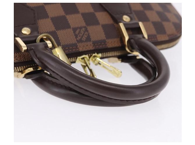 Bolso de mano LOUIS VUITTON Damier Ebene Alma PM N53151 LV Auth 204034V - vista 9