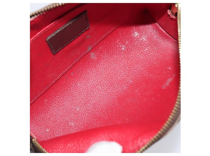 LOUIS VUITTON Damier Ebene Pochette Cosmetic PM Pouch N47516 LV Auth 204602 - vista 10