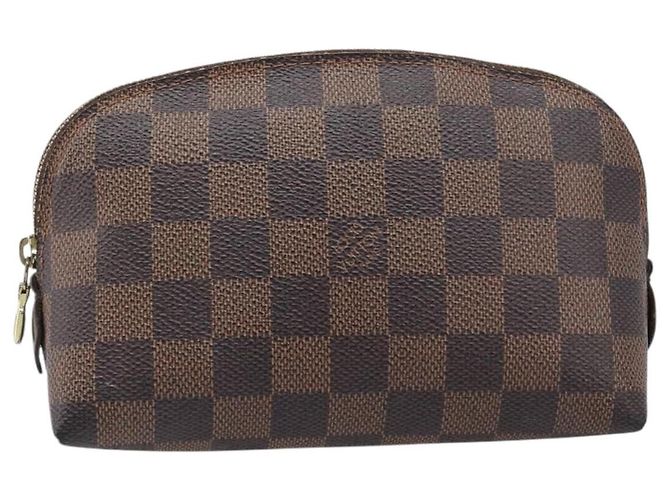 LOUIS VUITTON Damier Ebene Pochette Cosmetic PM Pouch N47516 LV Auth 204602 - vista 13