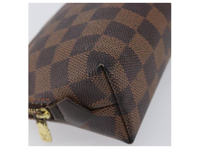 LOUIS VUITTON Damier Ebene Pochette Cosmetic PM Pouch N47516 LV Auth 204602 - vista 14