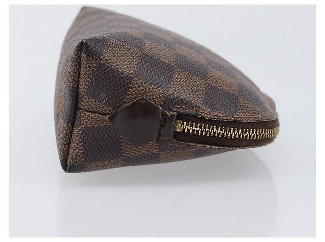 LOUIS VUITTON Damier Ebene Pochette Cosmetic PM Pouch N47516 LV Auth 204602 - vista 3