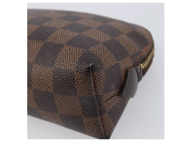 LOUIS VUITTON Damier Ebene Pochette Cosmetic PM Pouch N47516 LV Auth 204602 - vista 7