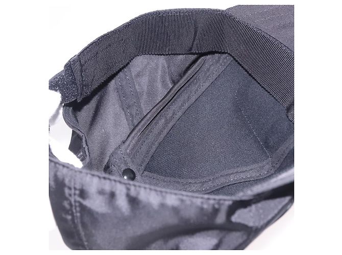 Casquette PRADA Nylon Black White Auth ar14198 Noir Blanc - vue 14