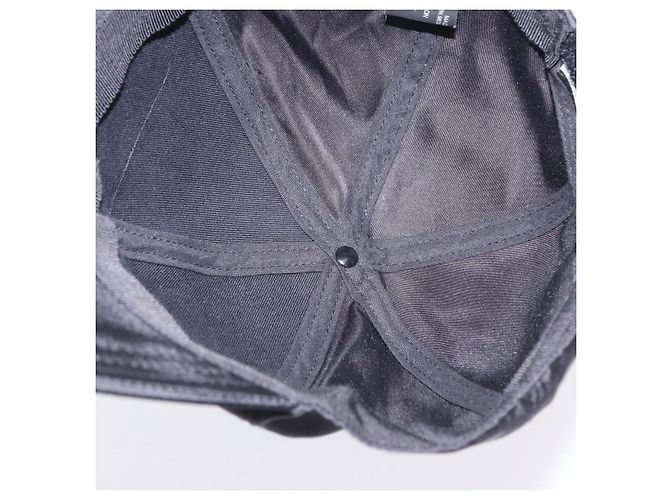 Casquette PRADA Nylon Black White Auth ar14198 Noir Blanc - vue 9