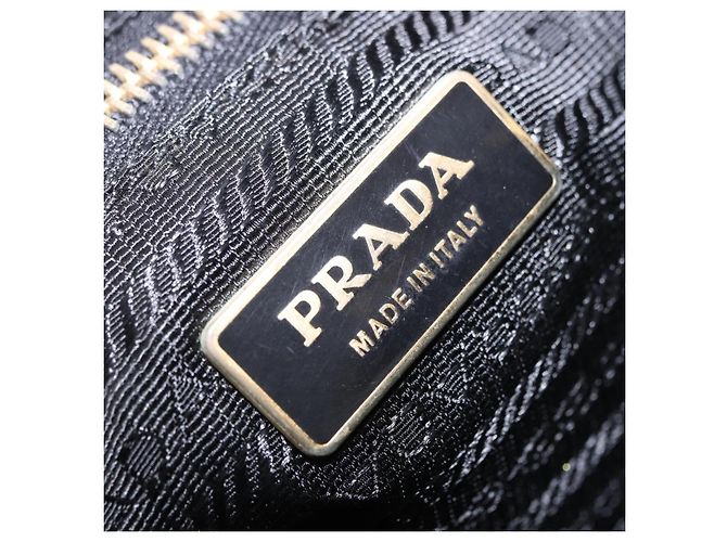 PRADA Venice Tote Bag Nylon Leather Multicolor Gold Auth am12575V Multiple colors Golden - view 23