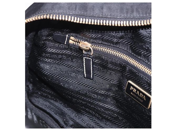 PRADA Venice Tote Bag Nylon Leather Multicolor Gold Auth am12575V Multiple colors Golden - view 26