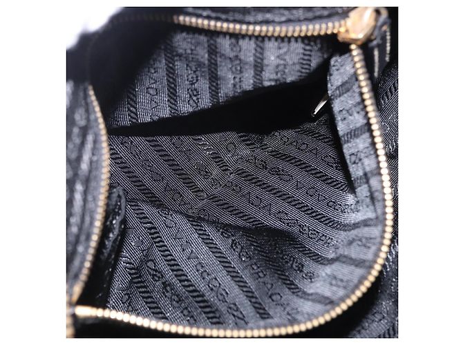 PRADA Venice Tote Bag Nylon Leather Multicolor Gold Auth am12575V Multiple colors Golden - view 27