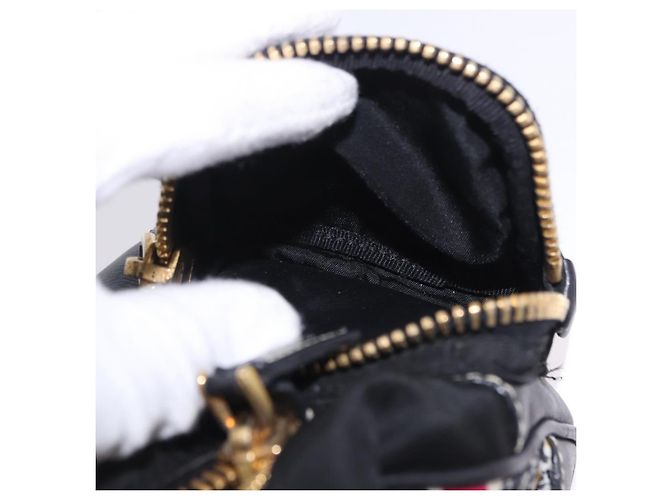 PRADA Venice Tote Bag Nylon Leather Multicolor Gold Auth am12575V Multiple colors Golden - view 29