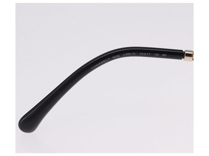 Gafas de sol CHANEL metal Gold Tone CC Auth 204107M - vista 10
